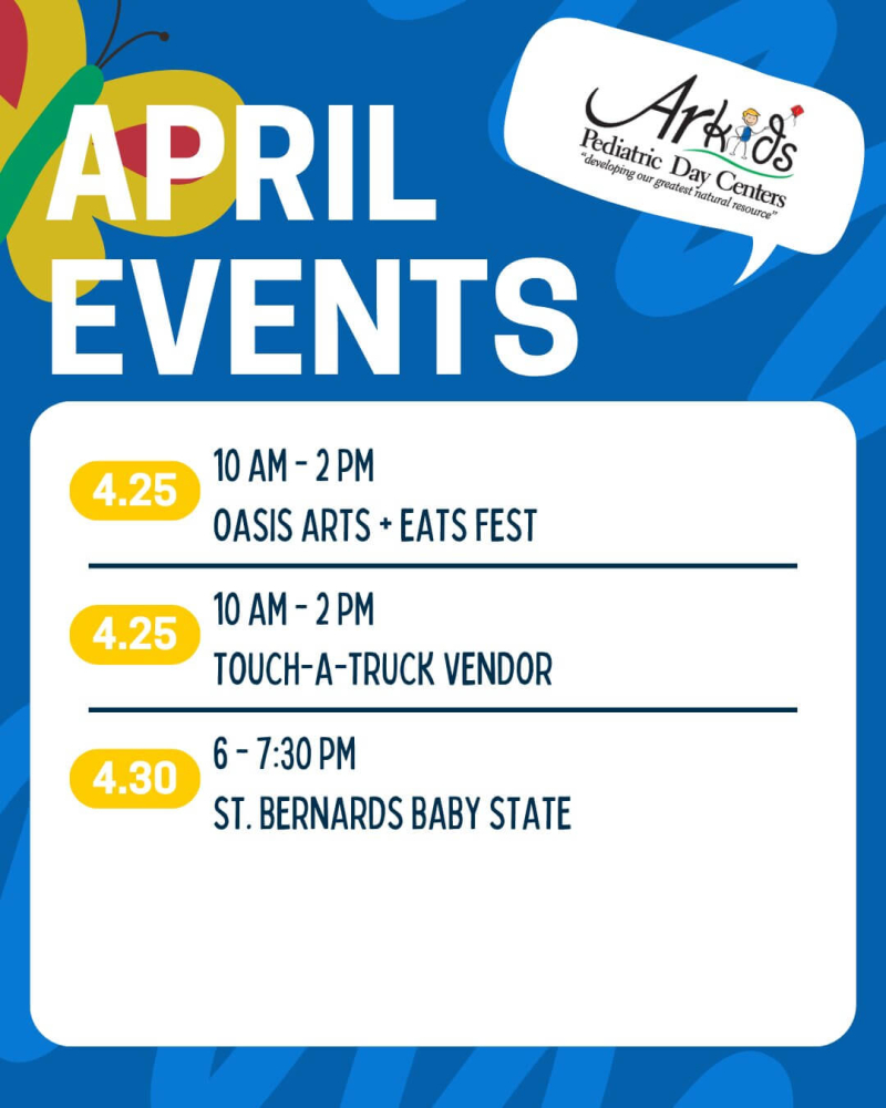 Poster for additional AR Kids April events
