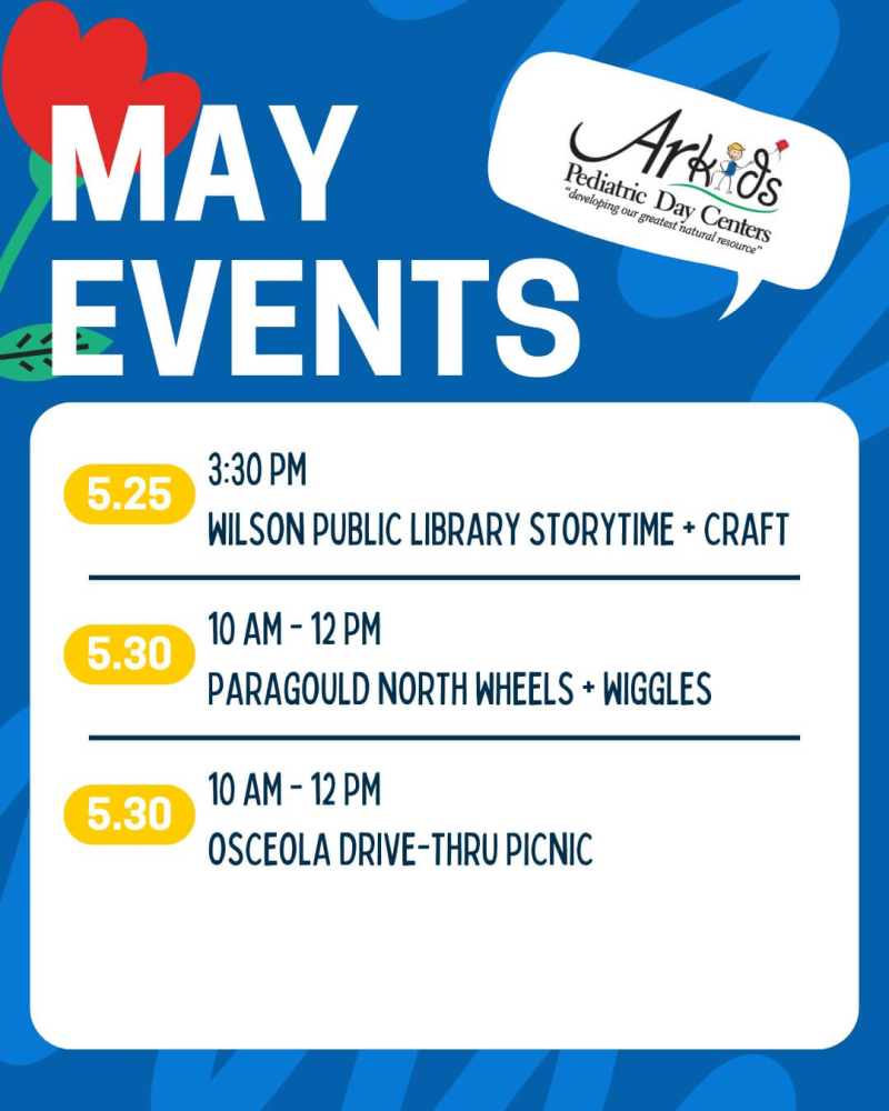 Poster for additional AR Kids May events